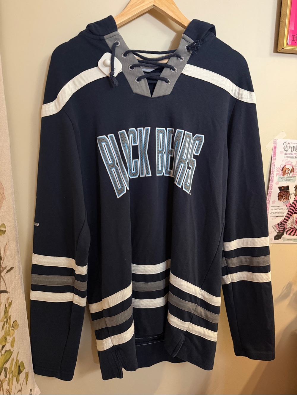 Champion Hoodie with White Stripe Det